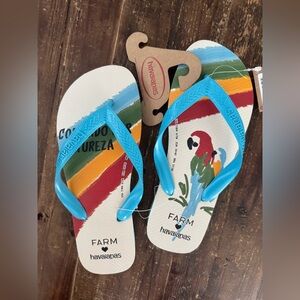 NEW! Havaianas x FARM Rio Flip Flops